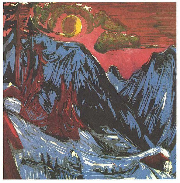 Ernst Ludwig Kirchner Moon night china oil painting image